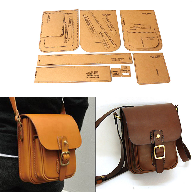 Leatherwork Templates - Pola Pemotongan Kertas Kraft untuk Tas