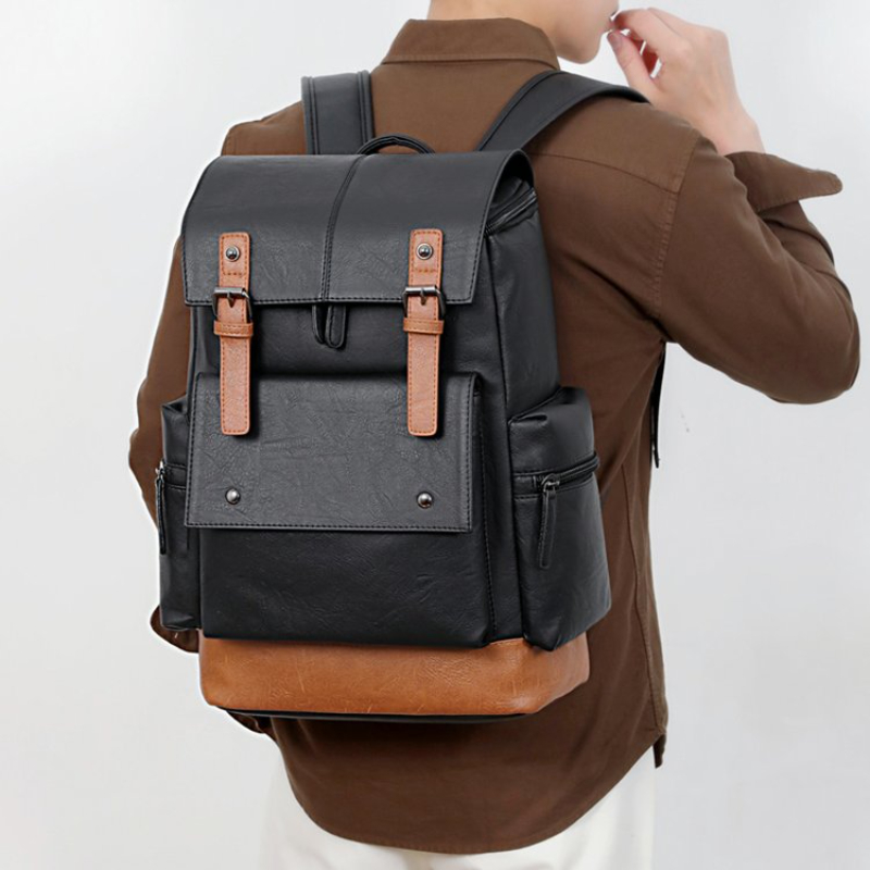 Leatherwork Bag - Ransel Kulit Pria Vintage Baru Kapasitas