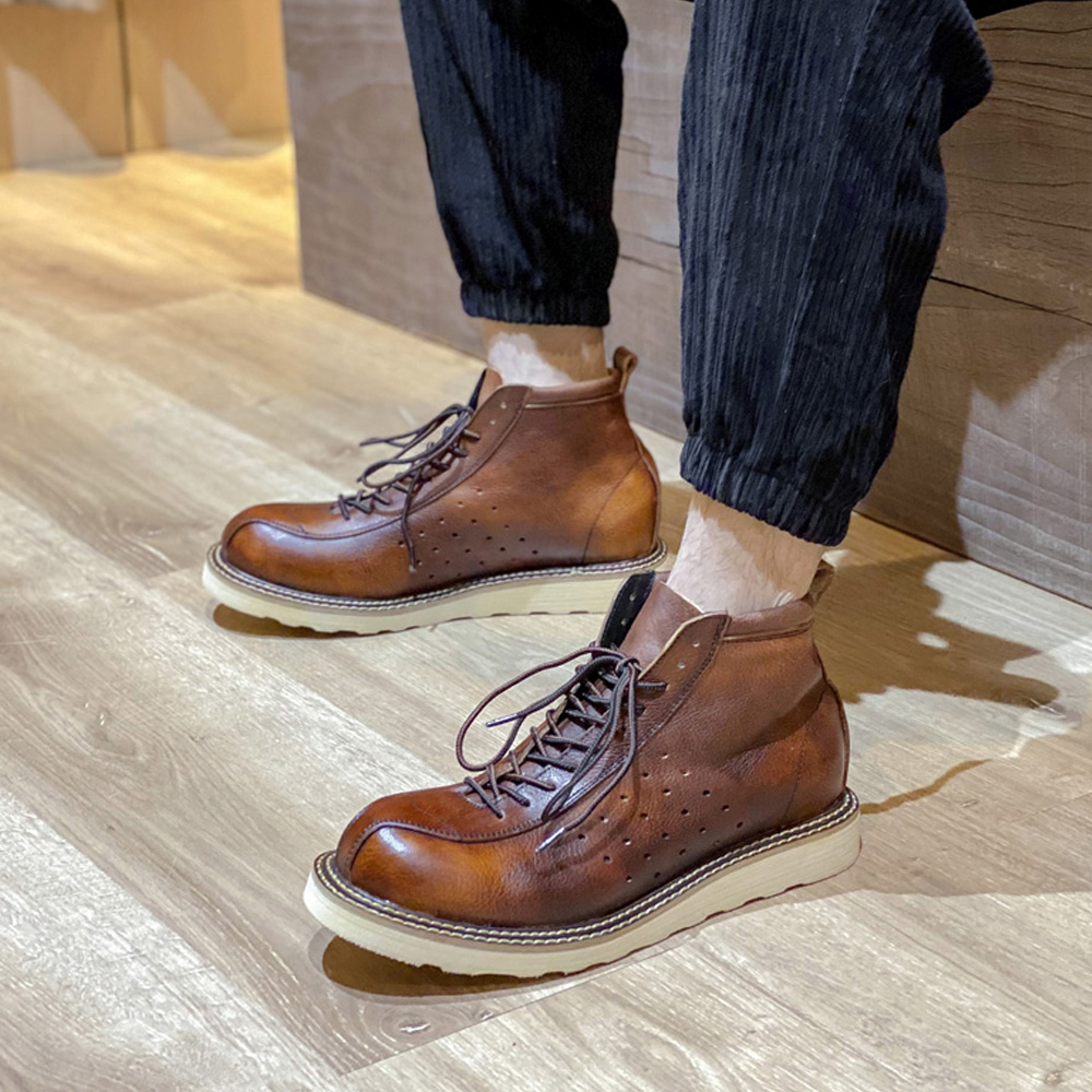 Leather Work Western - Sepatu Boots Chelsea Kulit Asli Pria