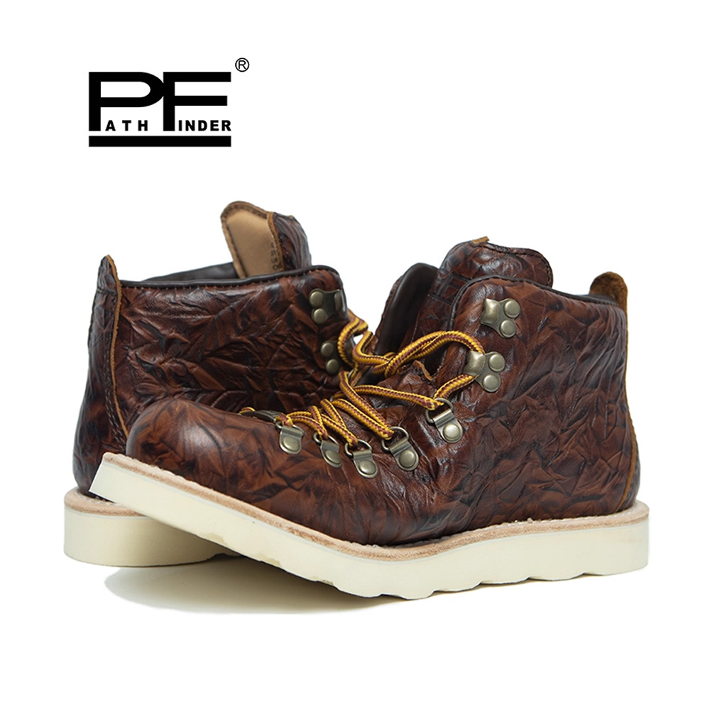 Leather Work Western - Sepatu Boots Kulit Asli Pria pf