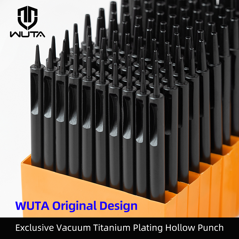 Leatherwork Hole Punch - Wuta 1-10pcs pelapisan titanium kulit lubang