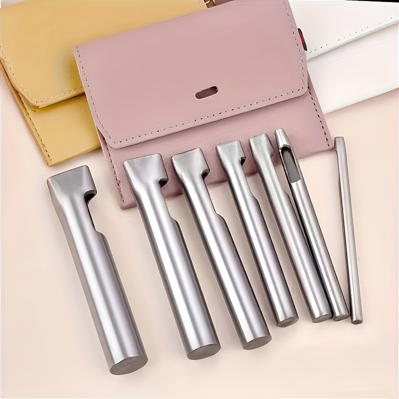 Leatherwork Hole Punch - 5pcs Alat Pembuat Lubang Oval untuk