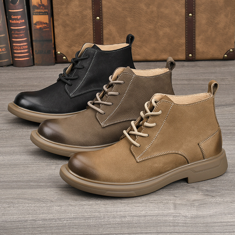 Leather Work Western - LIHUAMAO Sepatu Bot Kerja Kulit Sapi