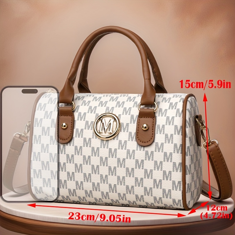 Tas Bahu Alfabet Wanita dengan - Leatherwork Logo ulasan dan harga
