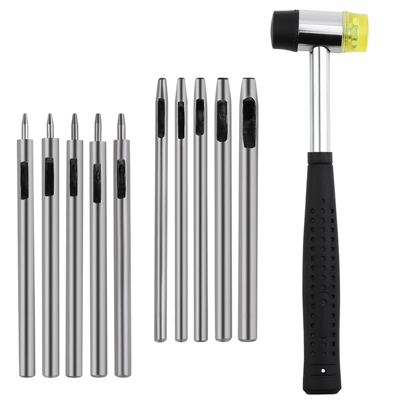 ABAG 10 Buah Set Alat Pelubang - Leatherwork Hole Punch ulasan dan harga