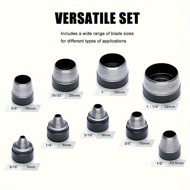 10Pcs Set Alat Pelubang Kulit  - Leatherwork Hole Punch ulasan dan harga