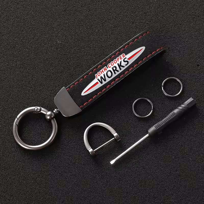 Untuk Mini WORKS Cooper One JC - Leatherwork Logo ulasan dan harga