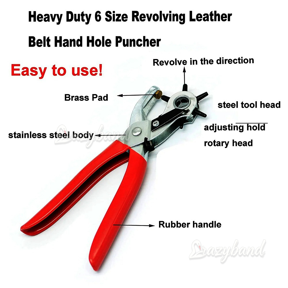 Pembuat Lubang Kulit Multifung - Leatherwork Hole Punch ulasan dan harga