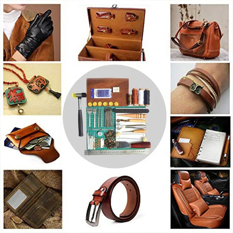 Set Alat Kulit Alat Kerja Kuli - Leatherwork Manual ulasan dan harga