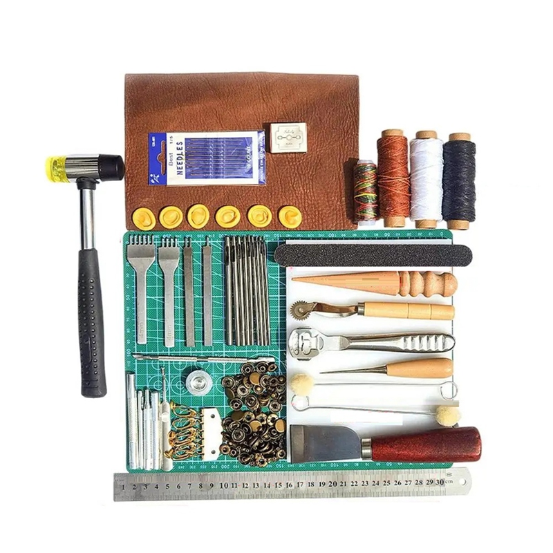 Set Alat Kulit Alat Kerja Kuli - Leatherwork Manual ulasan dan harga