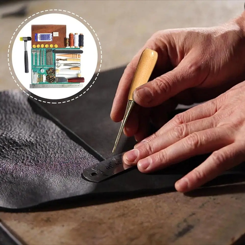 Set Alat Kulit Alat Kerja Kuli - Leatherwork Manual ulasan dan harga