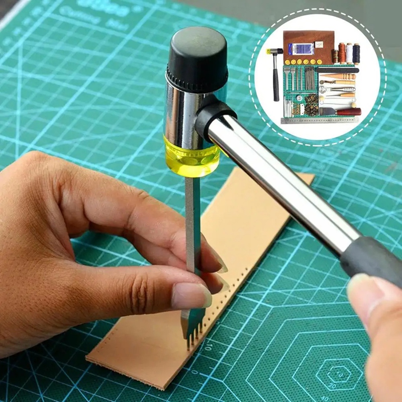 Set Alat Kulit Alat Kerja Kuli - Leatherwork Manual ulasan dan harga