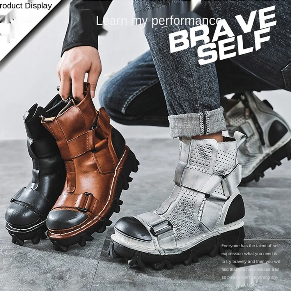 Sepatu Bot Sepeda Motor Kulit  - Leather Work Western ulasan dan harga
