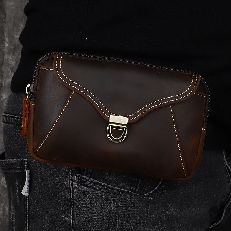 Tas pinggang kulit pria, tas k - Leatherwork Bag ulasan dan harga