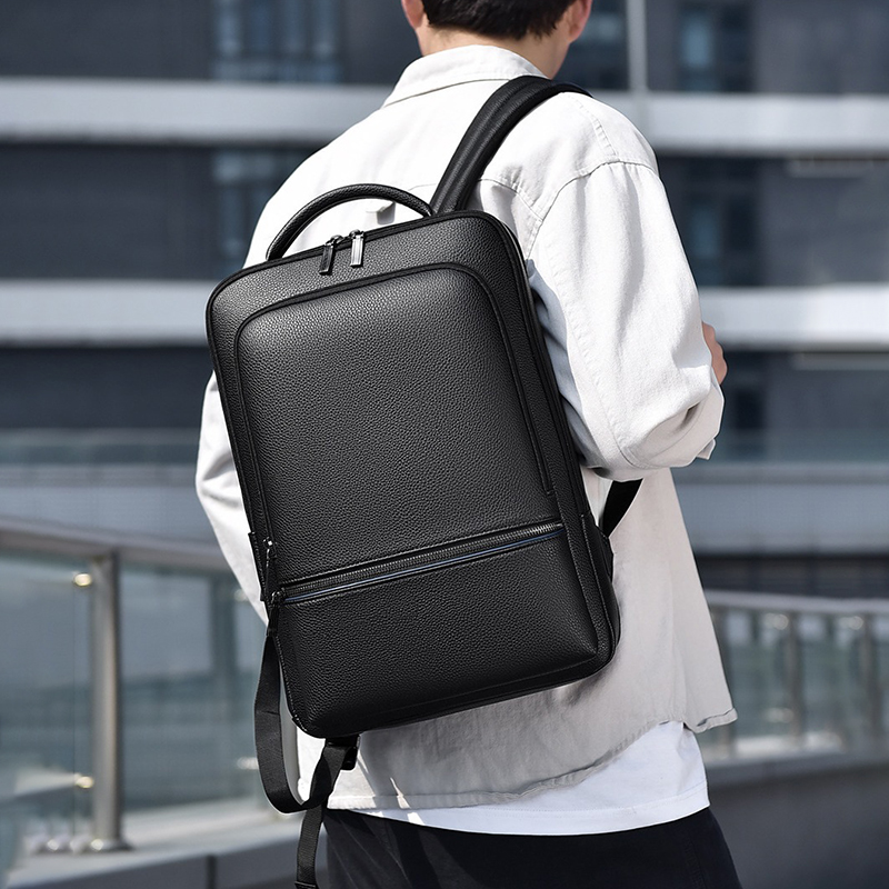 Tas punggung pria kulit PU, ra - Leatherwork Bag ulasan dan harga