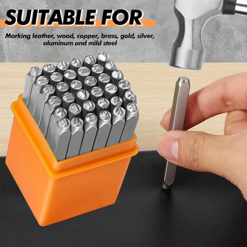 37Pcs Set Alat Pengepres Huruf - Leatherwork Jewelry ulasan dan harga