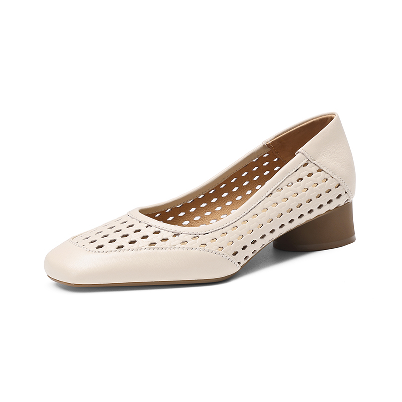Sepatu Hak Tinggi Wanita Desai - Leather Work Heels ulasan dan harga