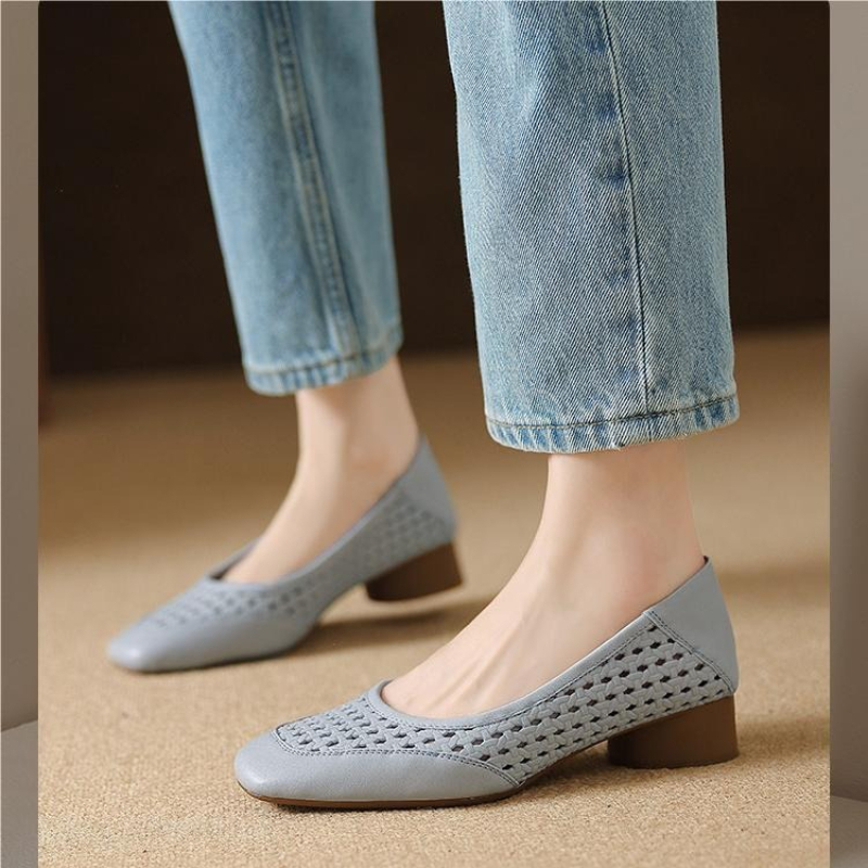 Sepatu Hak Tinggi Wanita Desai - Leather Work Heels ulasan dan harga