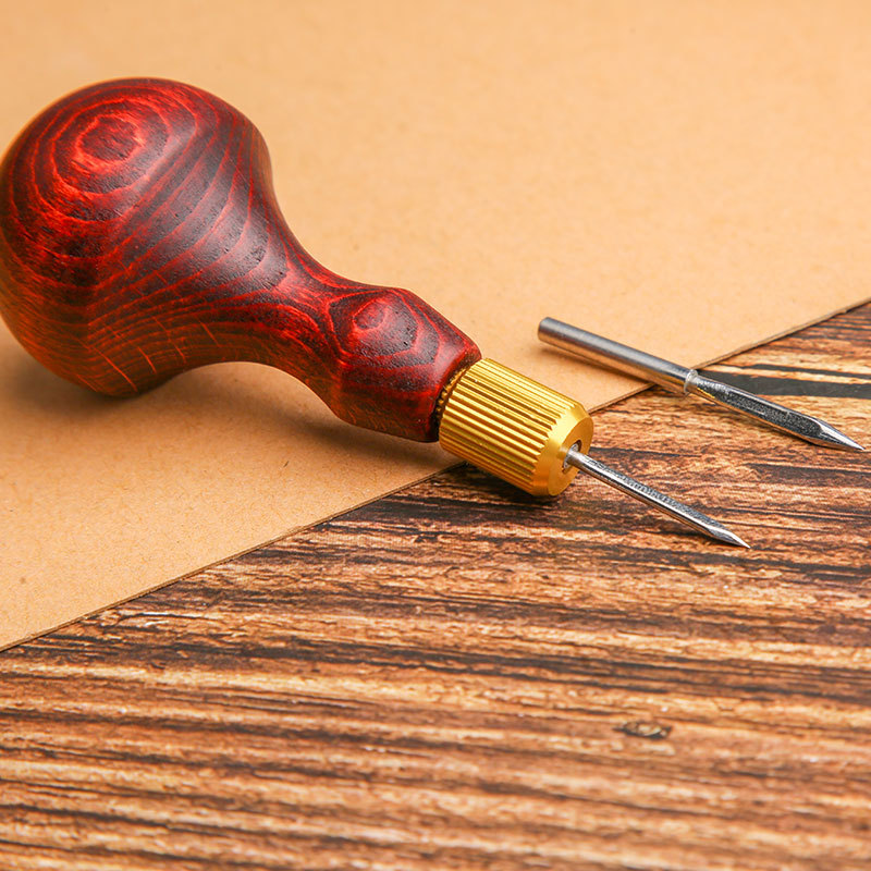 1Set DIY kulit Punch Awl pegan - Leatherwork Hole Punch ulasan dan harga