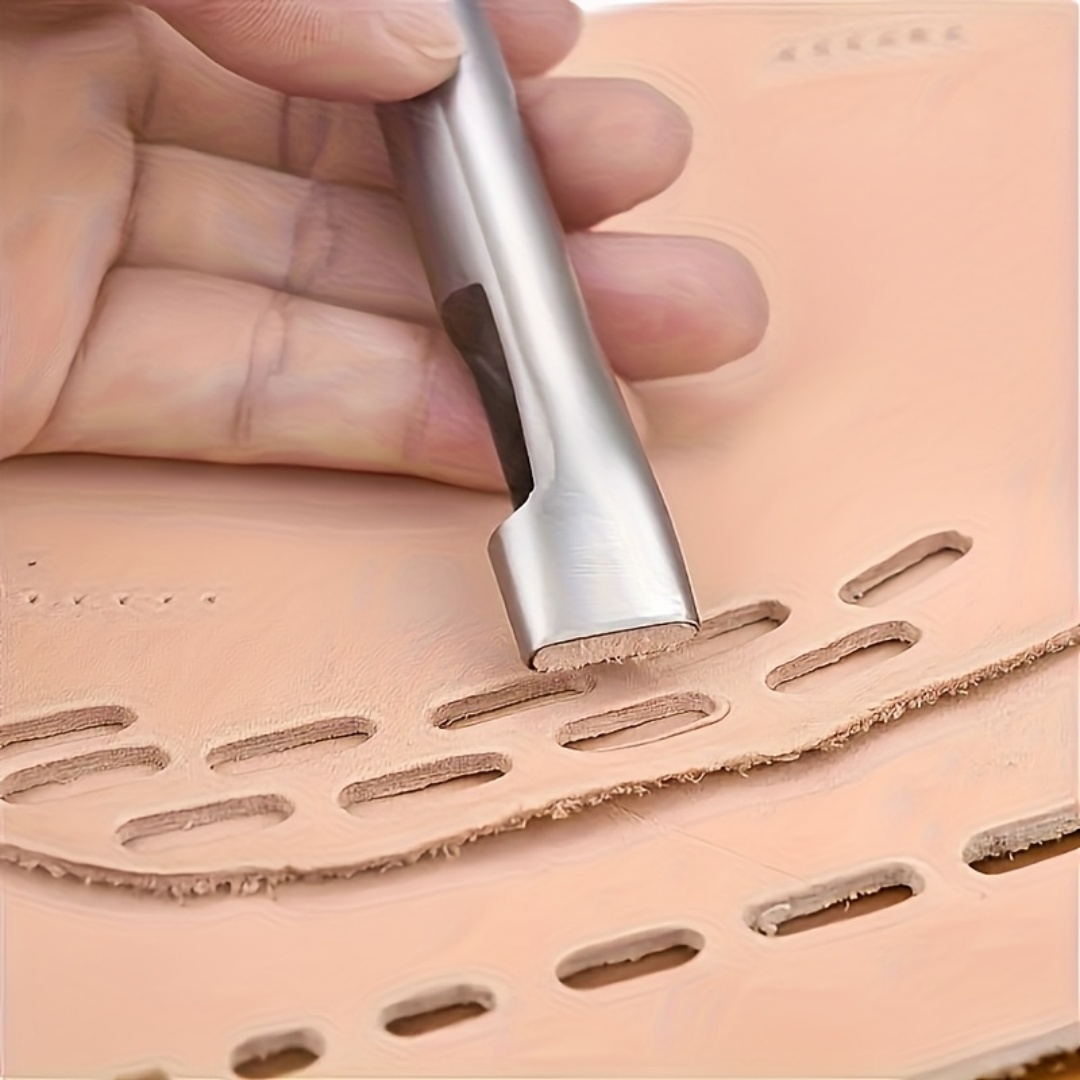 5pcs Alat Pembuat Lubang Oval  - Leatherwork Hole Punch ulasan dan harga