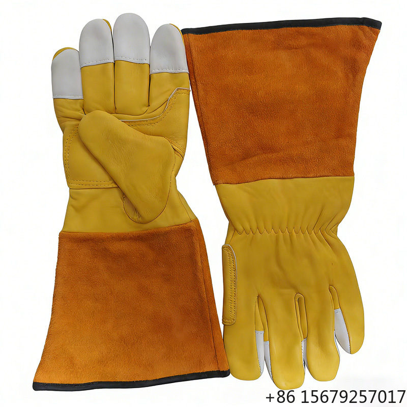 Sarung Tangan Kerja Kulit Musi - Leatherwork Logo ulasan dan harga
