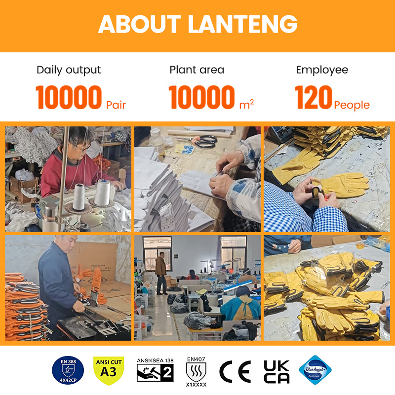 Sarung Tangan Kerja Kulit Musi - Leatherwork Logo ulasan dan harga