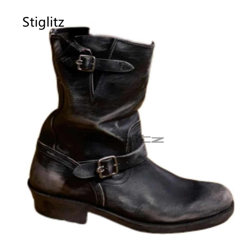 Sepatu Bot Koboi Retro Barat u - Leather Work Western ulasan dan harga