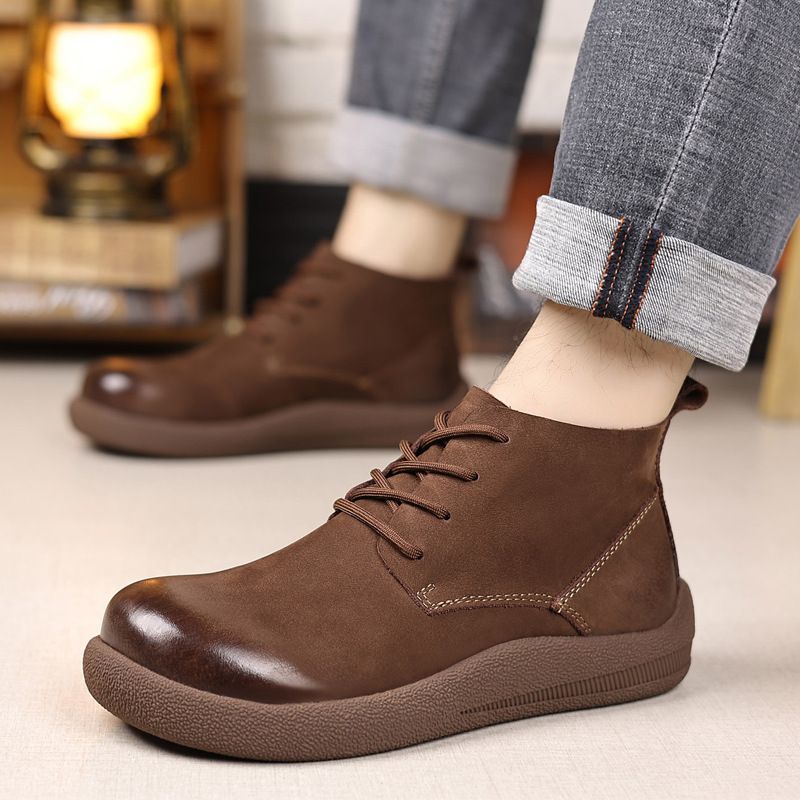 LIHUAMAO Sepatu Bot Kerja Kuli - Leather Work Western ulasan dan harga