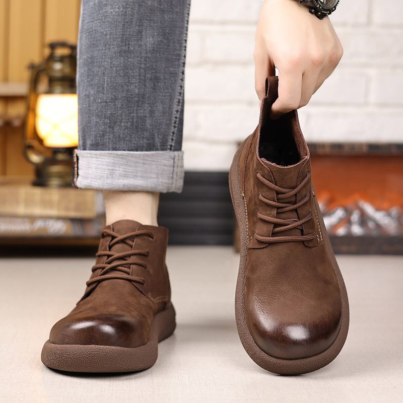 LIHUAMAO Sepatu Bot Kerja Kuli - Leather Work Western ulasan dan harga