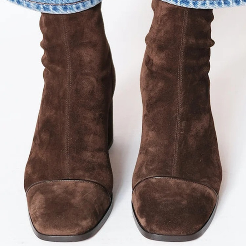 Sepatu Bot Wanita Kulit Suede  - Leather Work Western ulasan dan harga