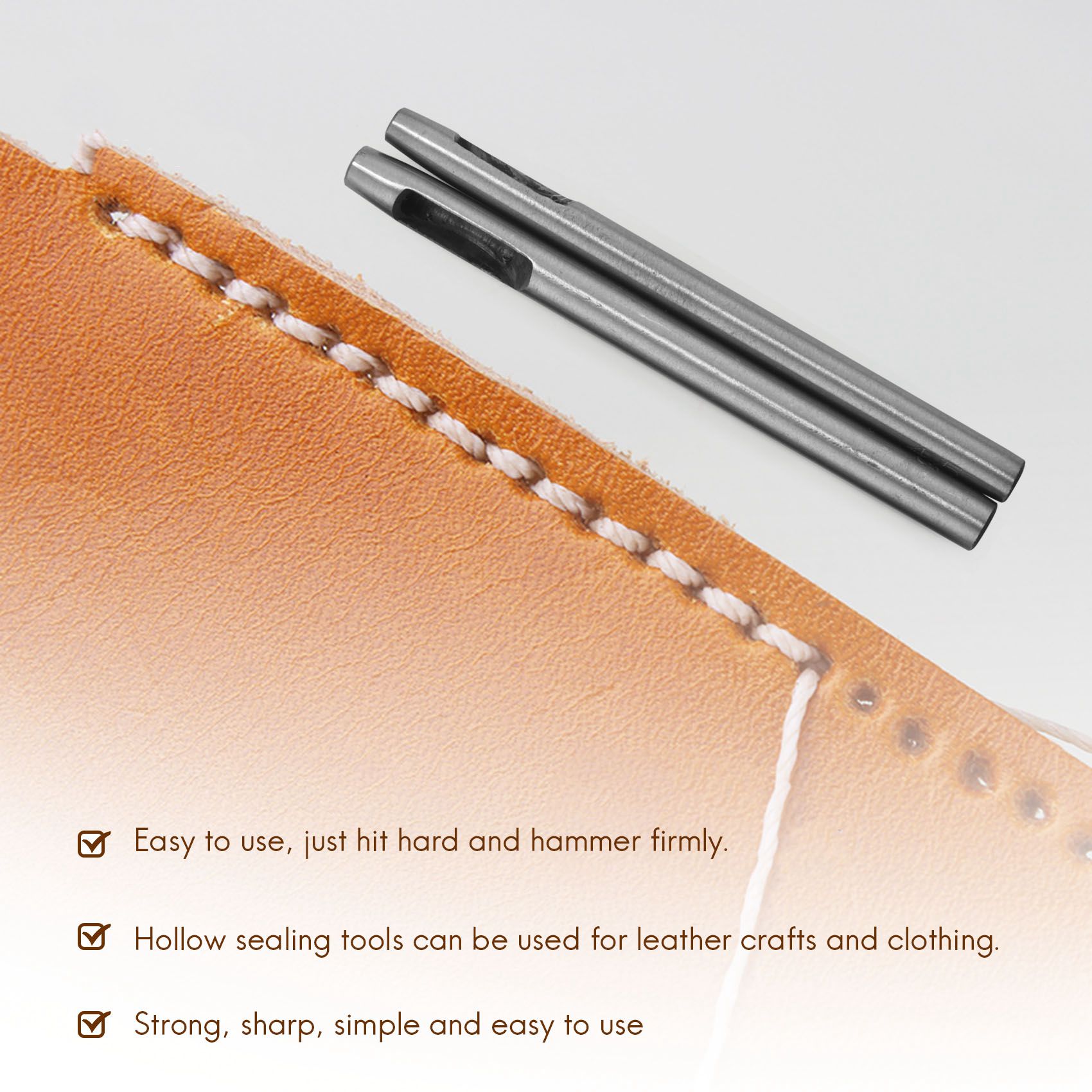 BAAJ-10 Pcs Set Alat Pelubang  - Leatherwork Hole Punch ulasan dan harga