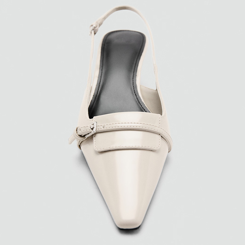 Sandal Wanita Hak Tinggi Gaya  - Leather Work Heels ulasan dan harga