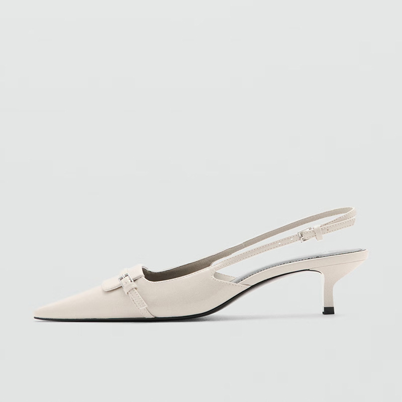 Sandal Wanita Hak Tinggi Gaya  - Leather Work Heels ulasan dan harga