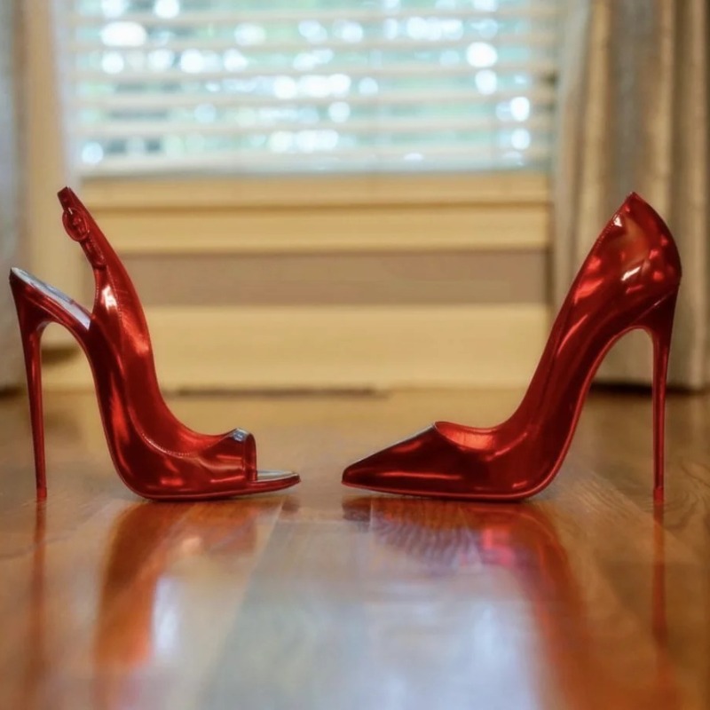 Sepatu Hak Tinggi Ultra 12cm M - Leather Work Heels ulasan dan harga