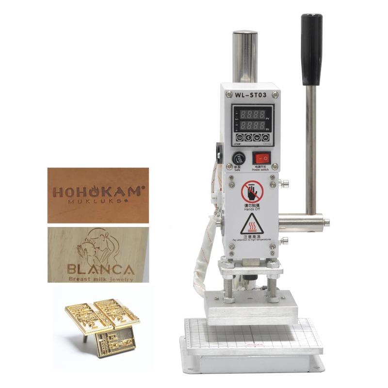 Alat Tekstur Embossing Hot Pre - Leatherwork Logo ulasan dan harga