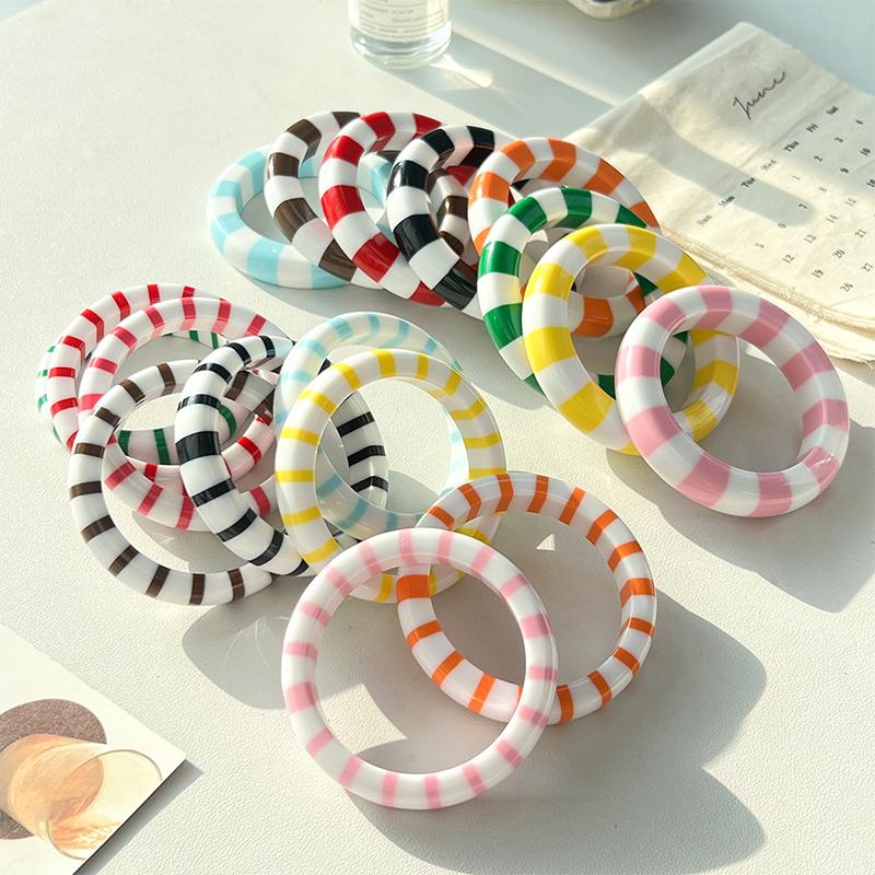 Gelang Manset Resin Blok Warna - Leatherwork Jewelry ulasan dan harga