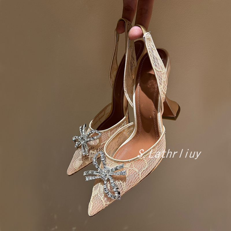 Sandal Berlian Imitasi Bunga U - Leather Work Heels ulasan dan harga