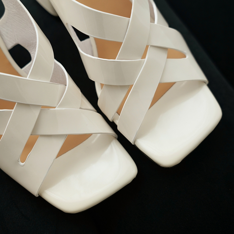 Sepatu hak tinggi wanita baru  - Leather Work Heels ulasan dan harga
