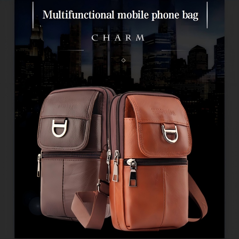 Tas Pinggang Kulit Pria - Tas  - Leatherwork Bag ulasan dan harga