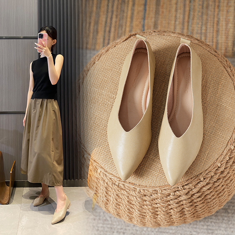 Sepatu Kerja Kulit Lembut Mode - Leather Work Heels ulasan dan harga