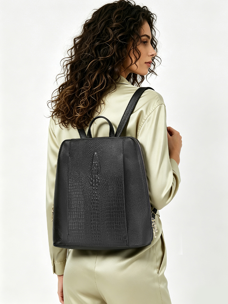Tas Ransel Kulit Buaya Wanita  - Leatherwork Bag ulasan dan harga