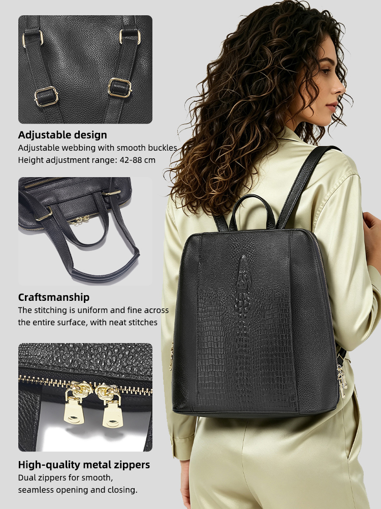 Tas Ransel Kulit Buaya Wanita  - Leatherwork Bag ulasan dan harga