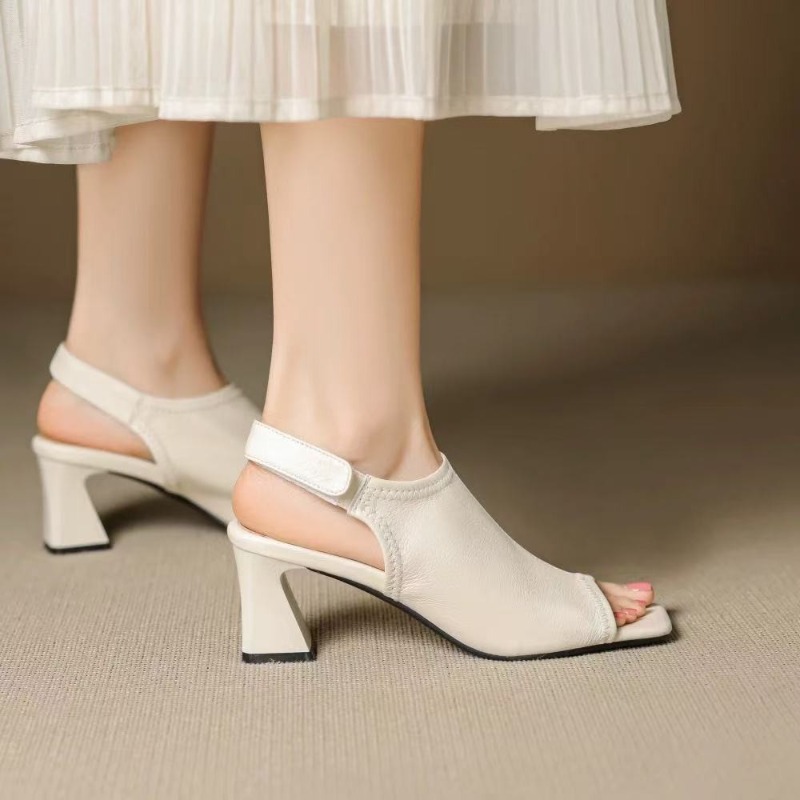 Sandal Wanita Model Prancis Ul - Leather Work Heels ulasan dan harga